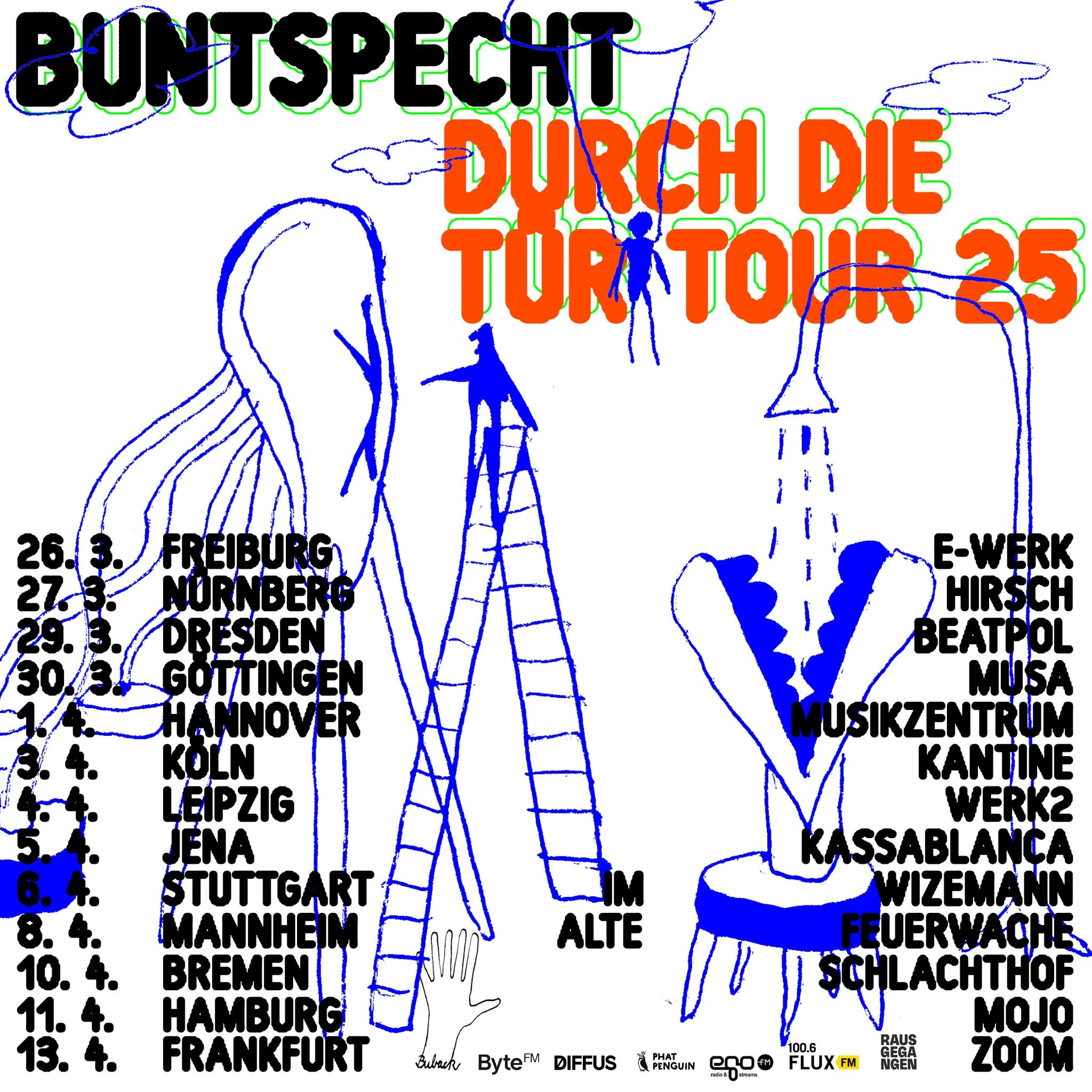 Buntspecht in der Mojo Club Tickets