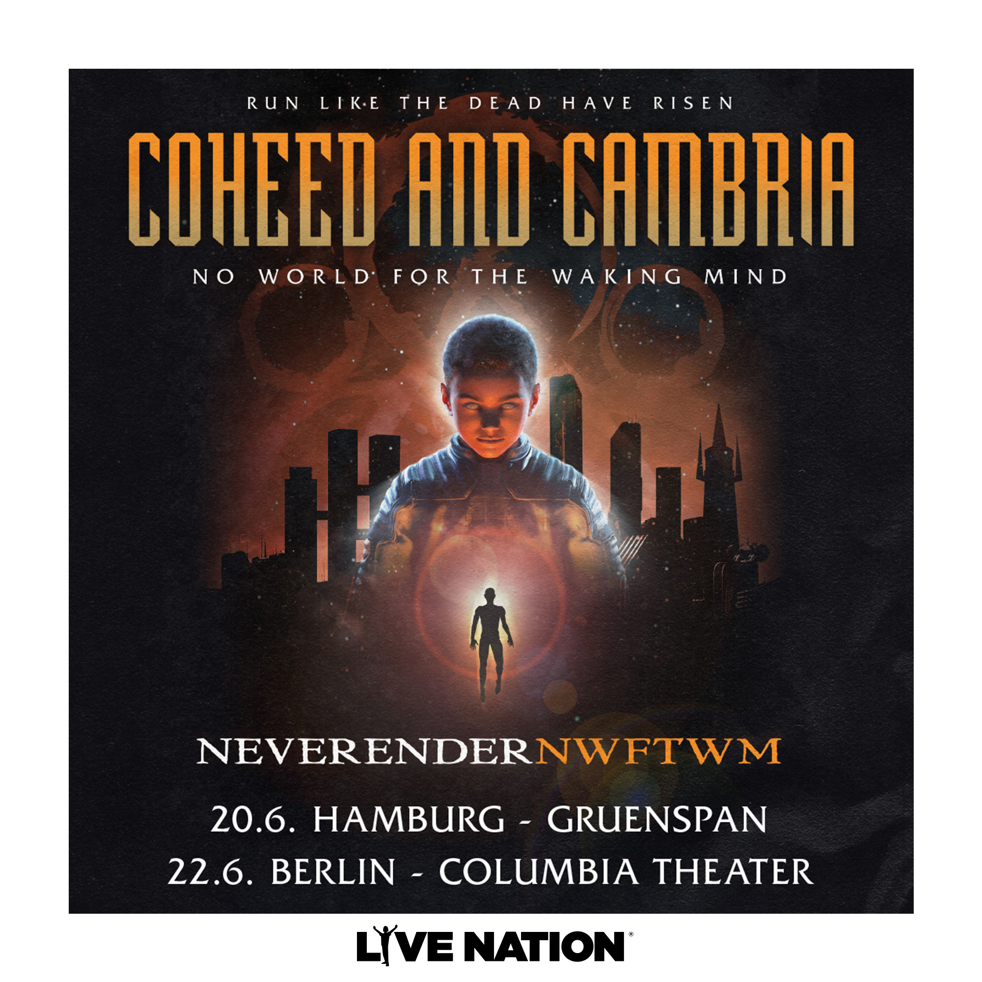 Billets Coheed And Cambria Neverender Nwftwm Gruenspan Hambourg Du 20 Juin 2023 Infos Et