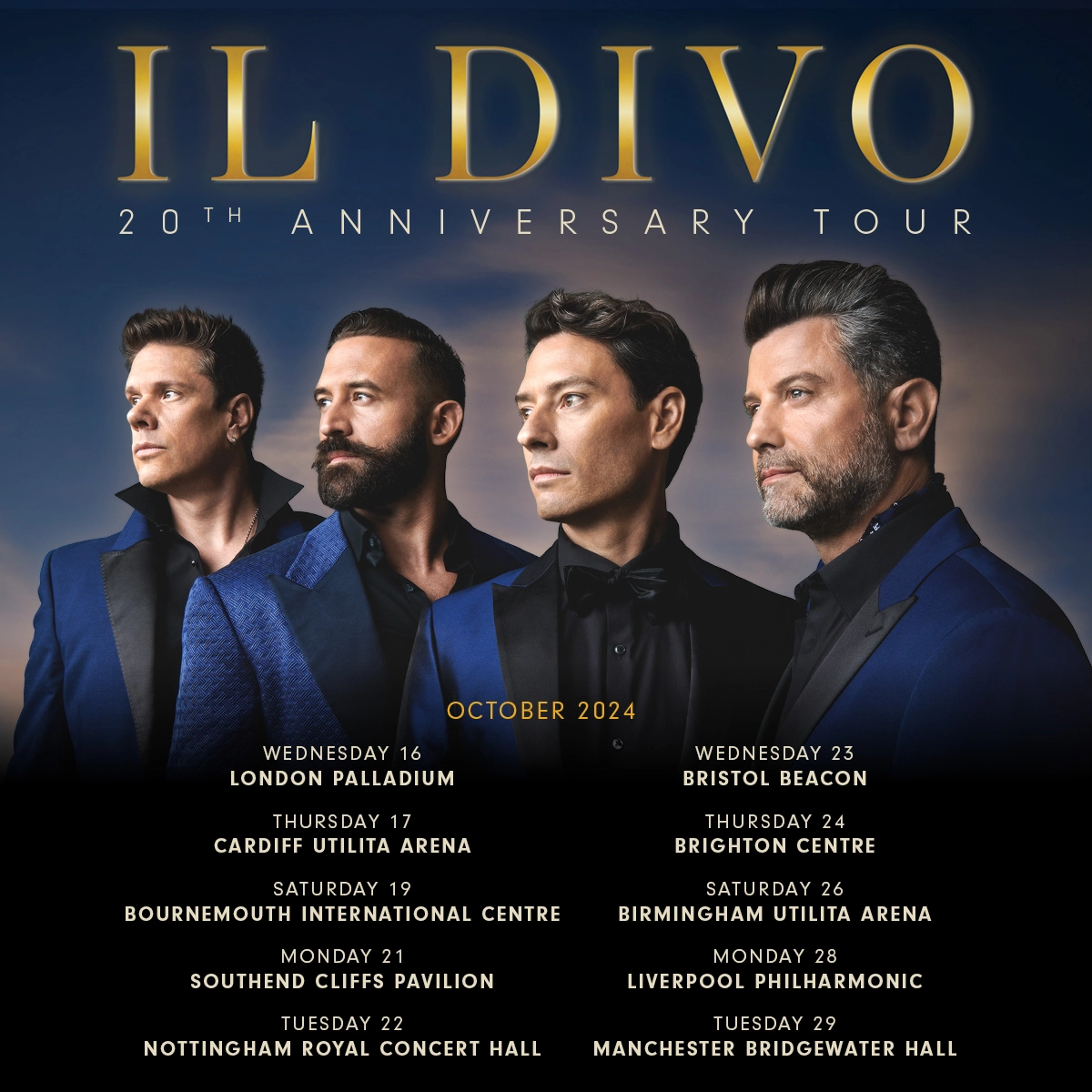 Il Divo at Ziggo Dome Tickets