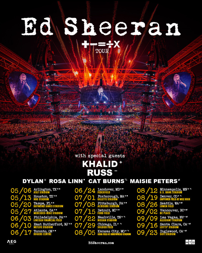Ed Sheeran at Allegiant Stadium Tickets (09 September 2023 in Las Vegas