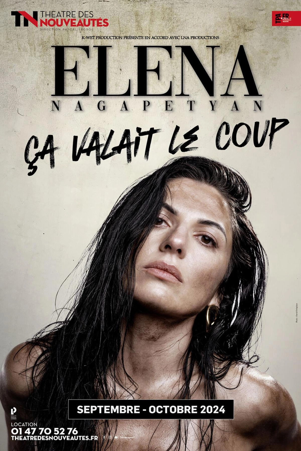 Elena Nagapetyan al Theatre des Nouveautes Paris Tickets