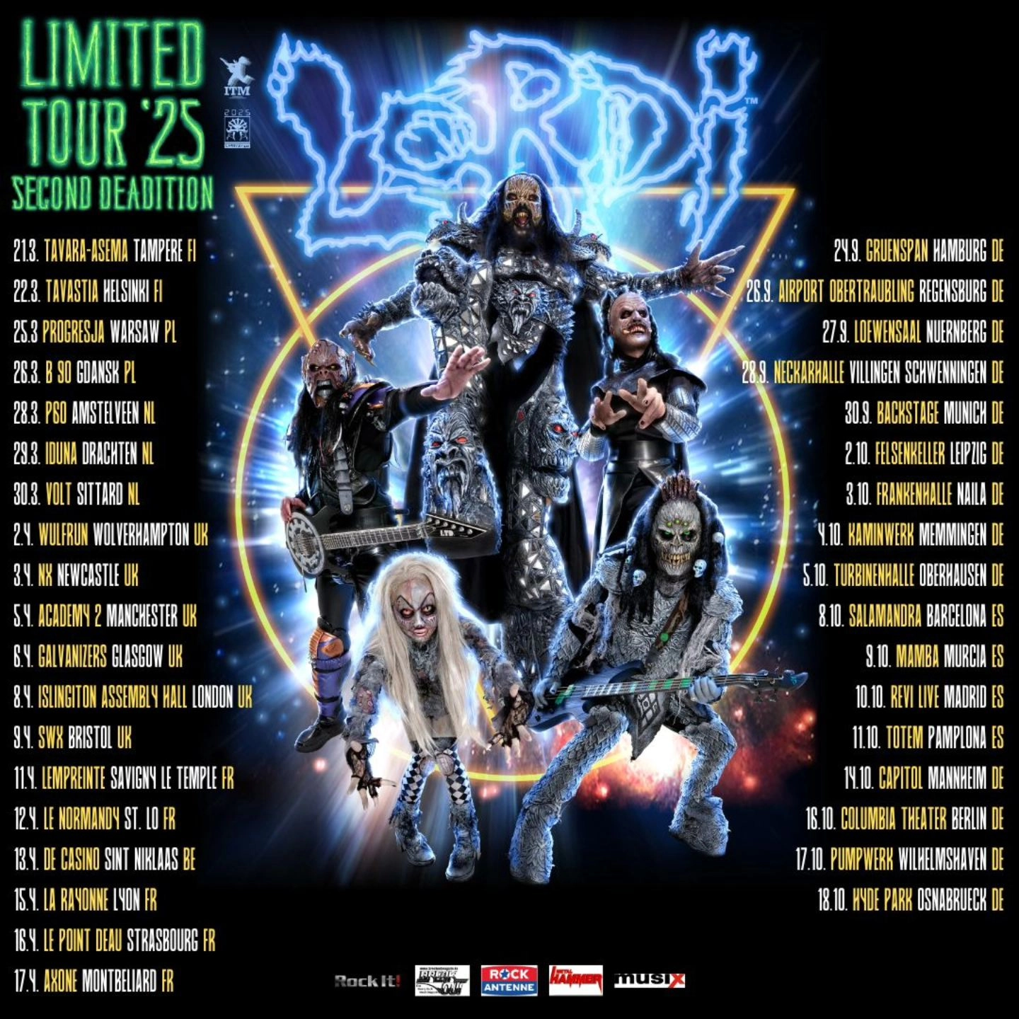 Lordi en Eventhall Airport Obertraubling Tickets