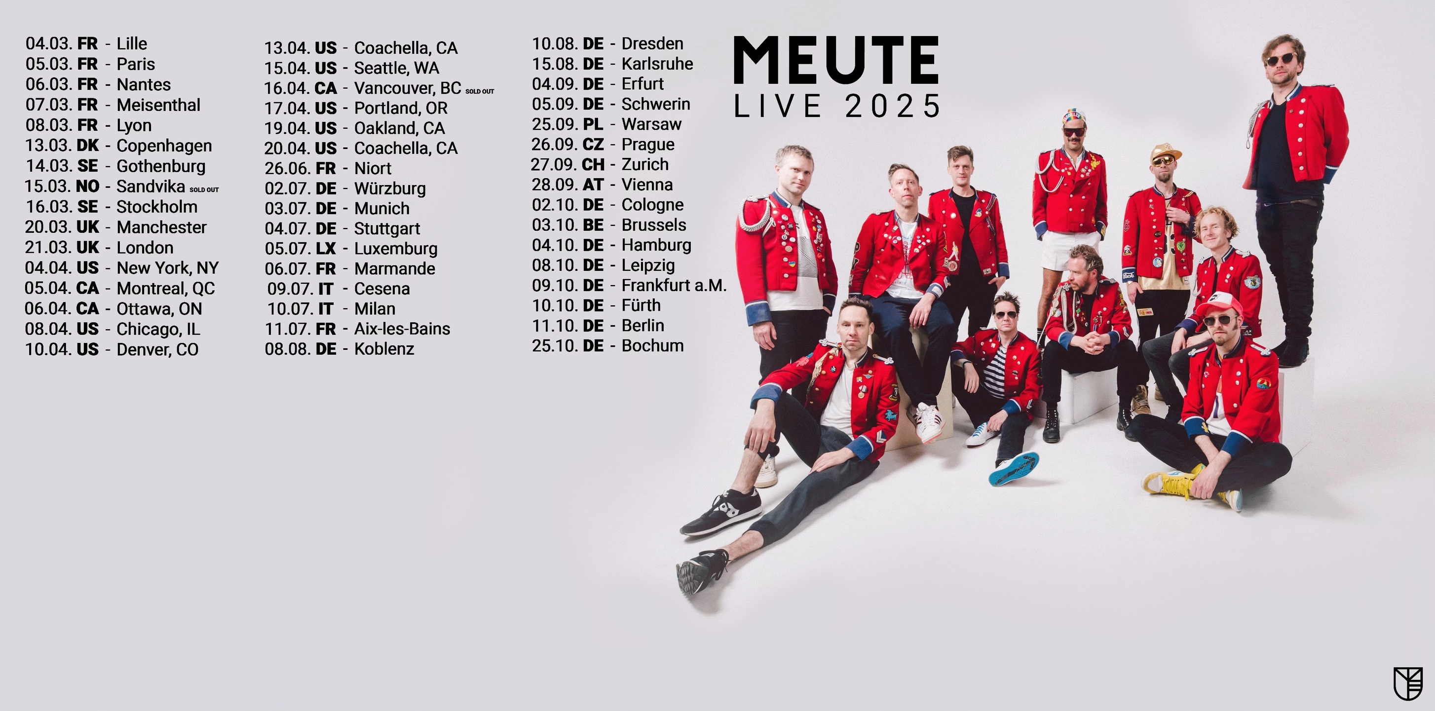 Meute al Jahrhunderthalle Tickets