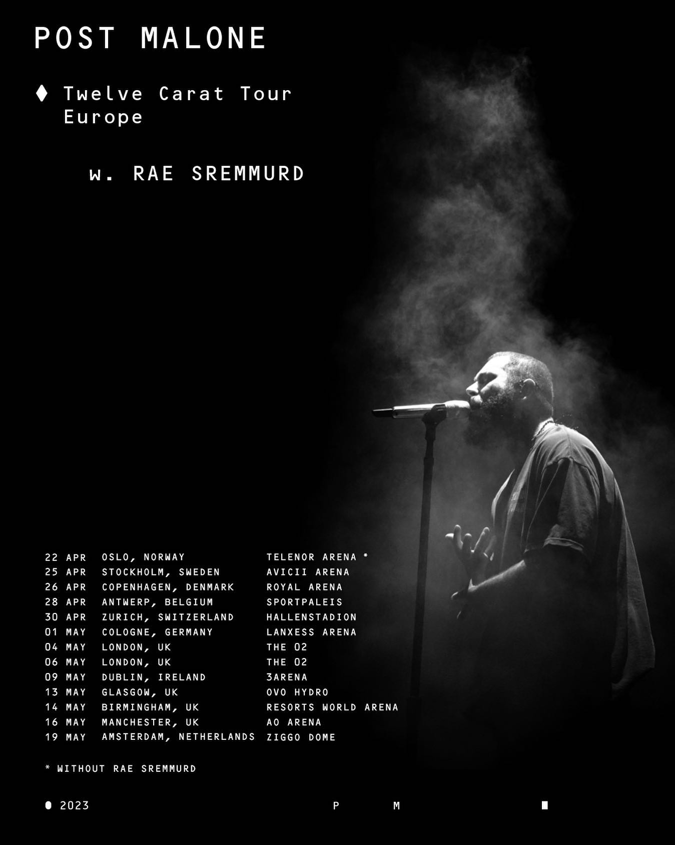 Post Malone Twelve Carat Tour at Ziggo Dome Tickets (19 May 2023 in