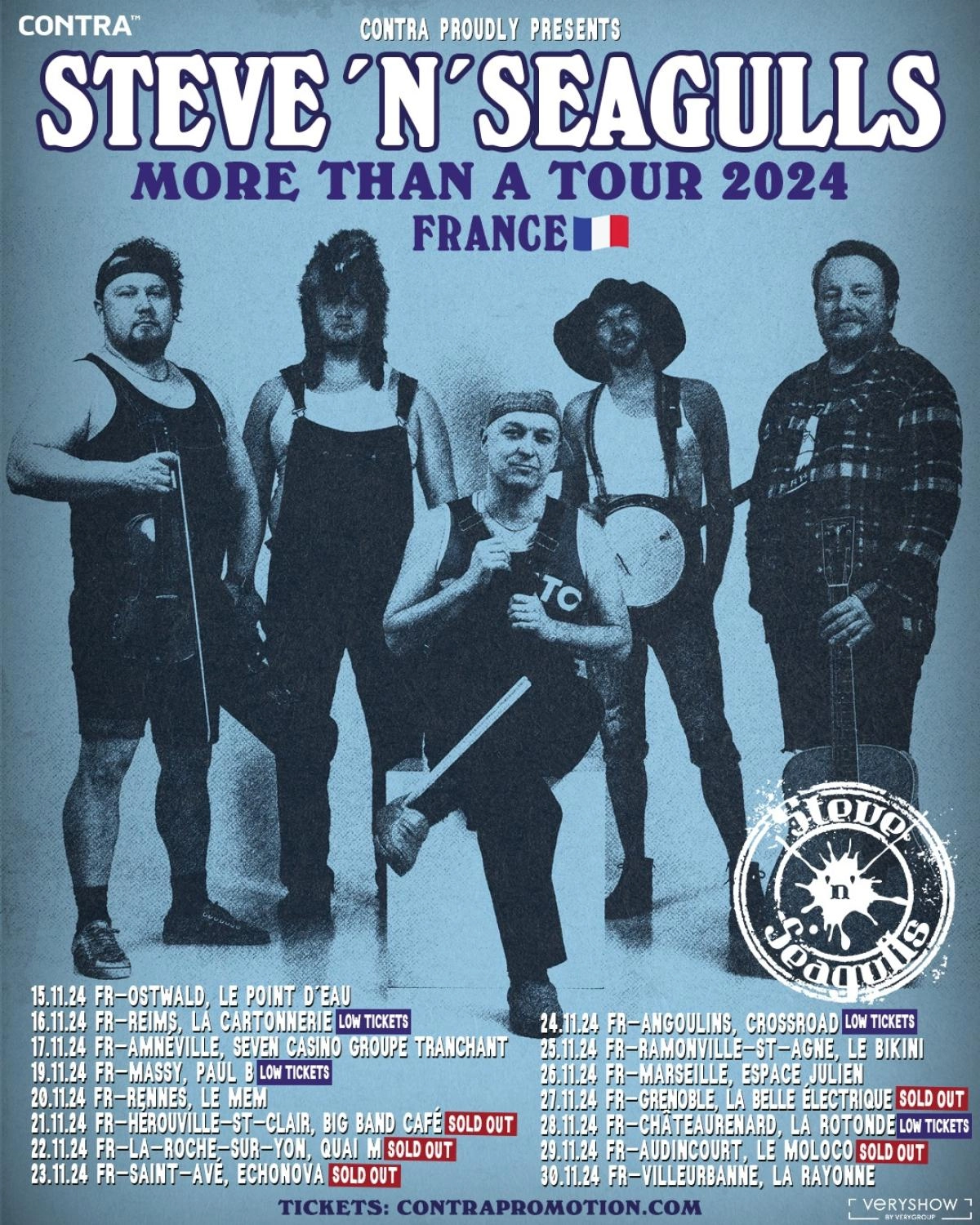 Steve 'n' Seagulls al Big Band Cafe Tickets