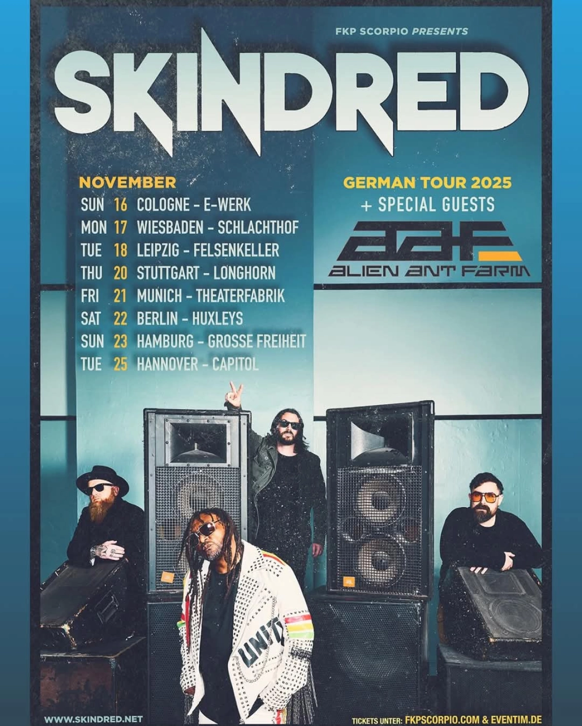 Skindred at Felsenkeller Leipzig Tickets