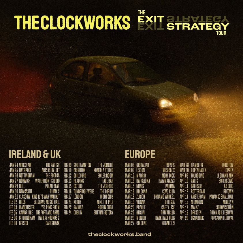 Billets The Clockworks Exit Strategy Tour 2024 à Munich (Backstage