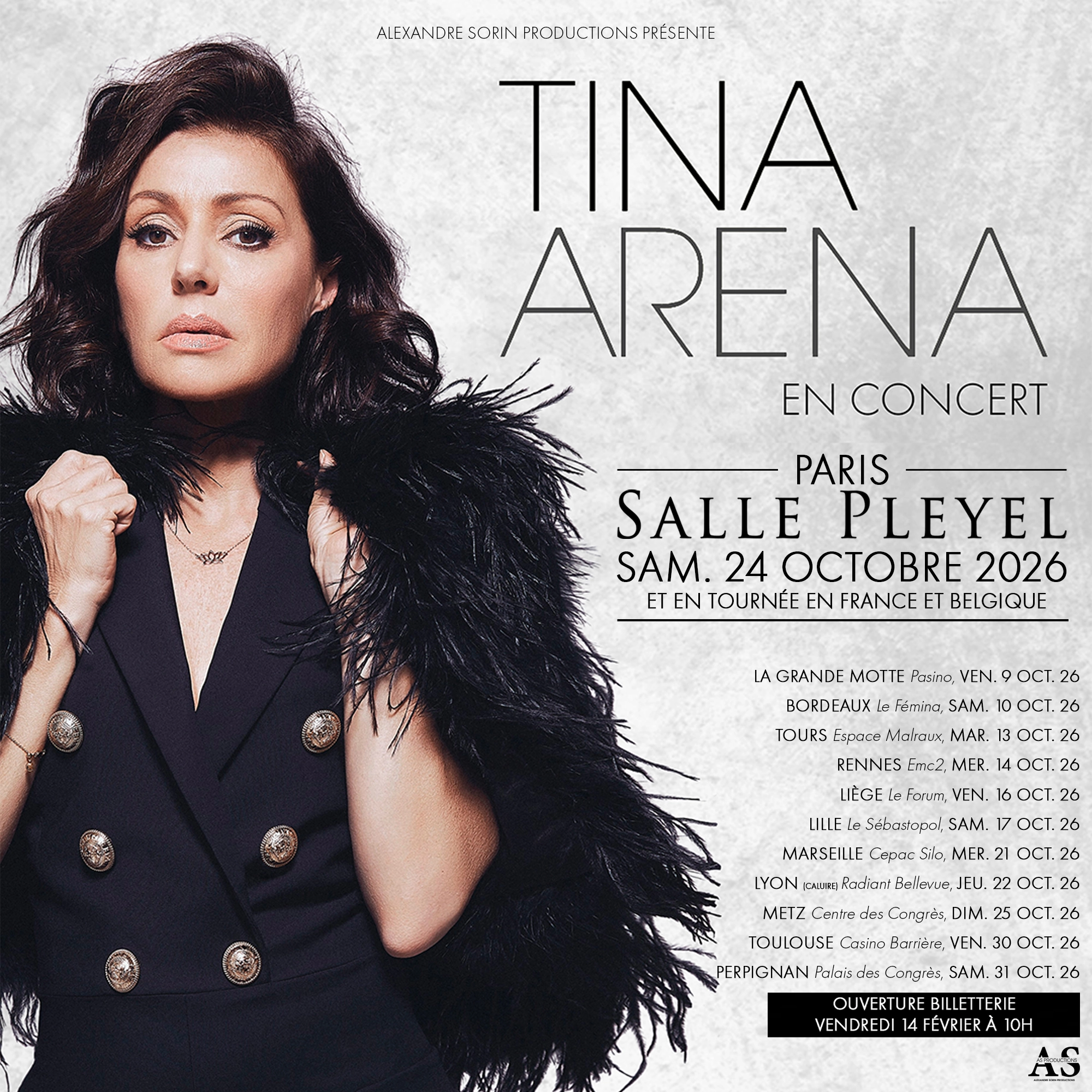 Tina Arena en Espace Malraux Joue Les Tours Tickets