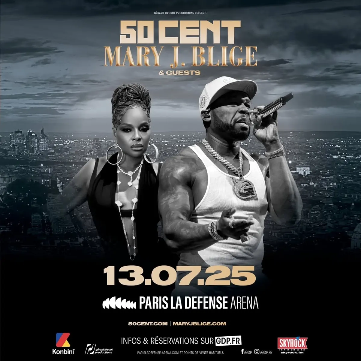 50 Cent - Mary J. Blige at Paris La Defense Arena Tickets