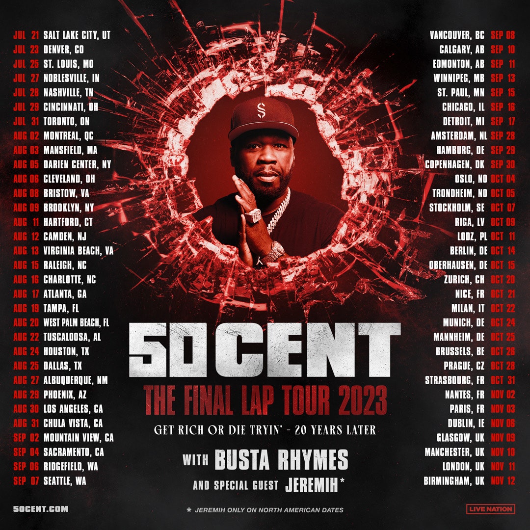 Billets 50 Cent The Final Lap Tour (Olympiahalle Munchen Munich) du 24 octobre 2023 Infos