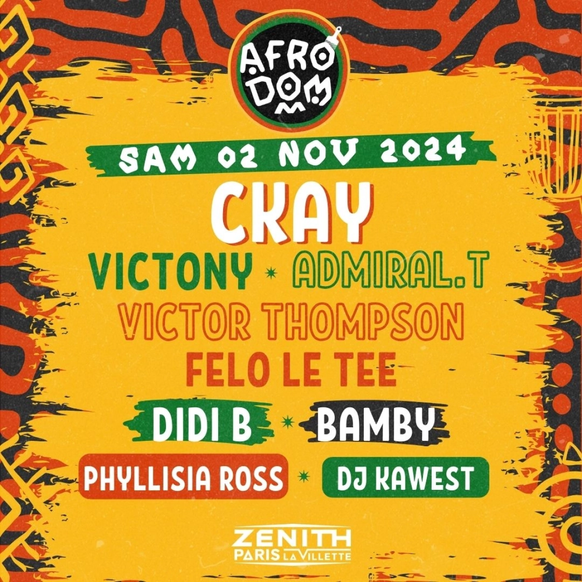 Afrodom at Zenith Paris Tickets