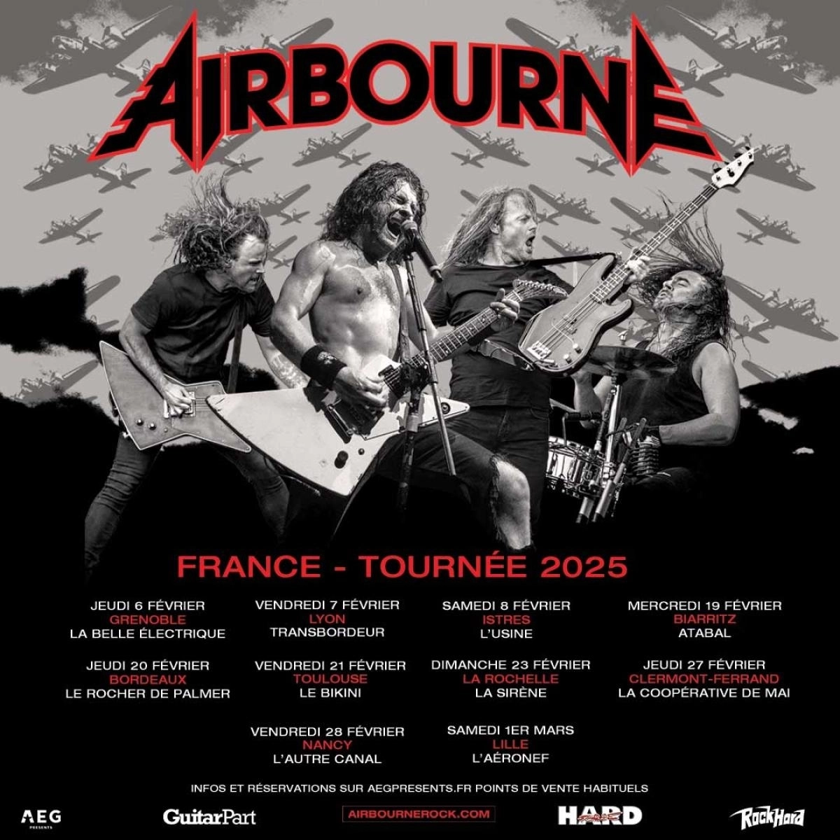 Airbourne en La Sirene Tickets