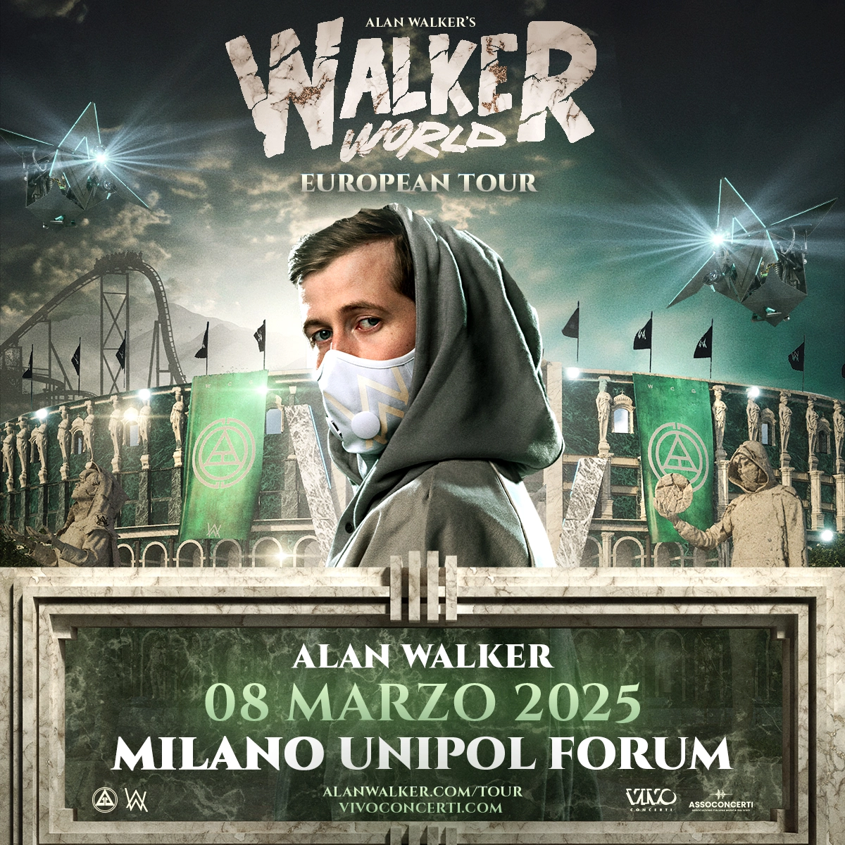 Concerto Alan Walker a Milan (Forum Milano) il 08 marzo 2025