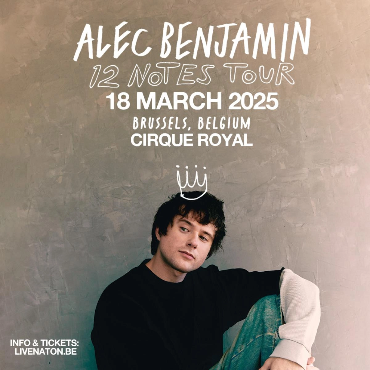 Alec Benjamin al Cirque Royal Tickets