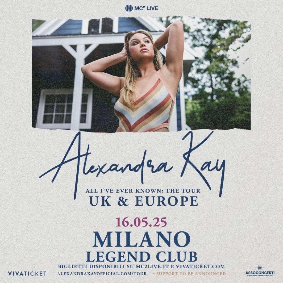 Alexandra Kay in der Legend Club Milano Tickets