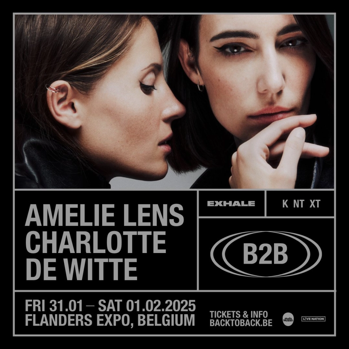 Concert Amelie Lens x Charlotte de Witte à Gent (Flanders Expo) du 31 janvier 2025