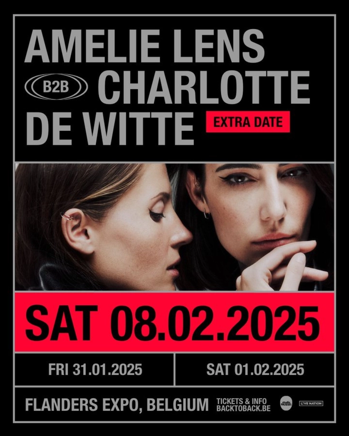 Amelie Lens x Charlotte de Witte at Flanders Expo Tickets