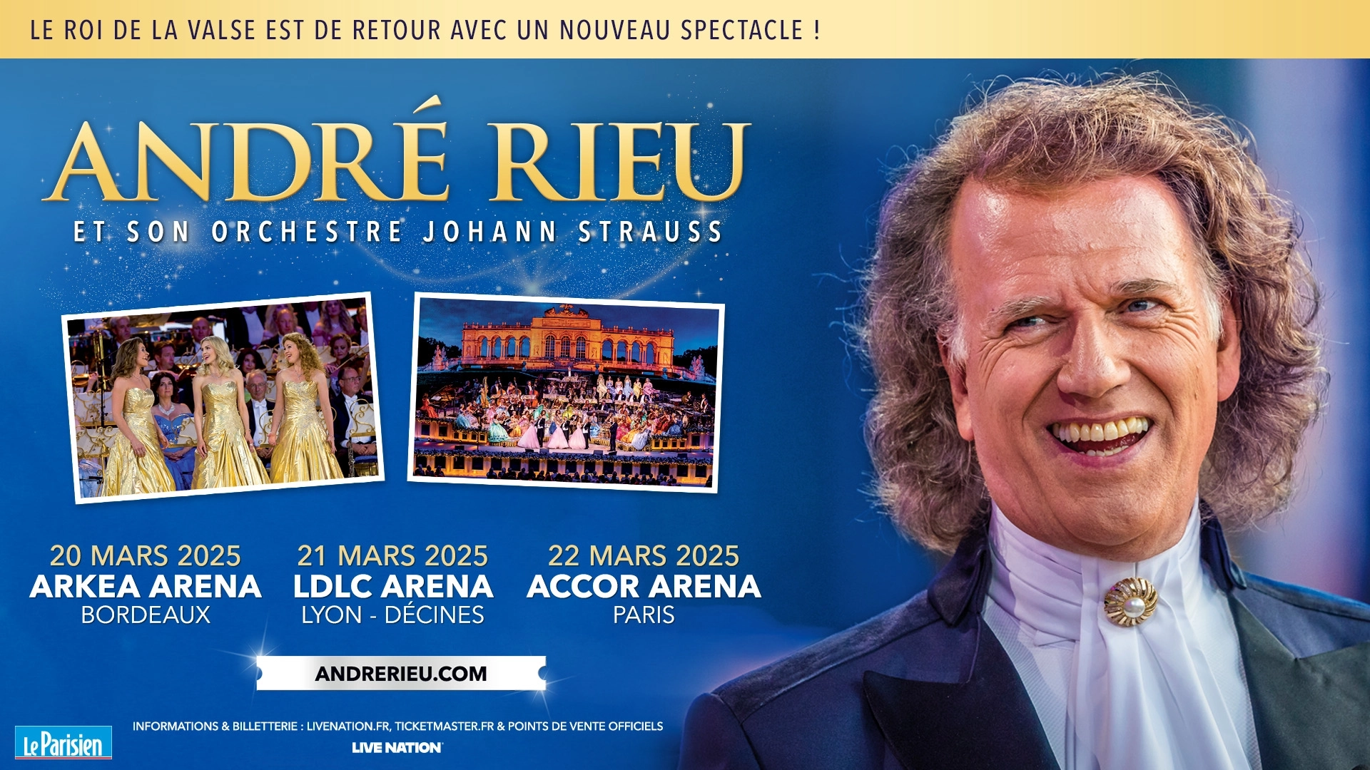 André Rieu at Arkea Arena Tickets