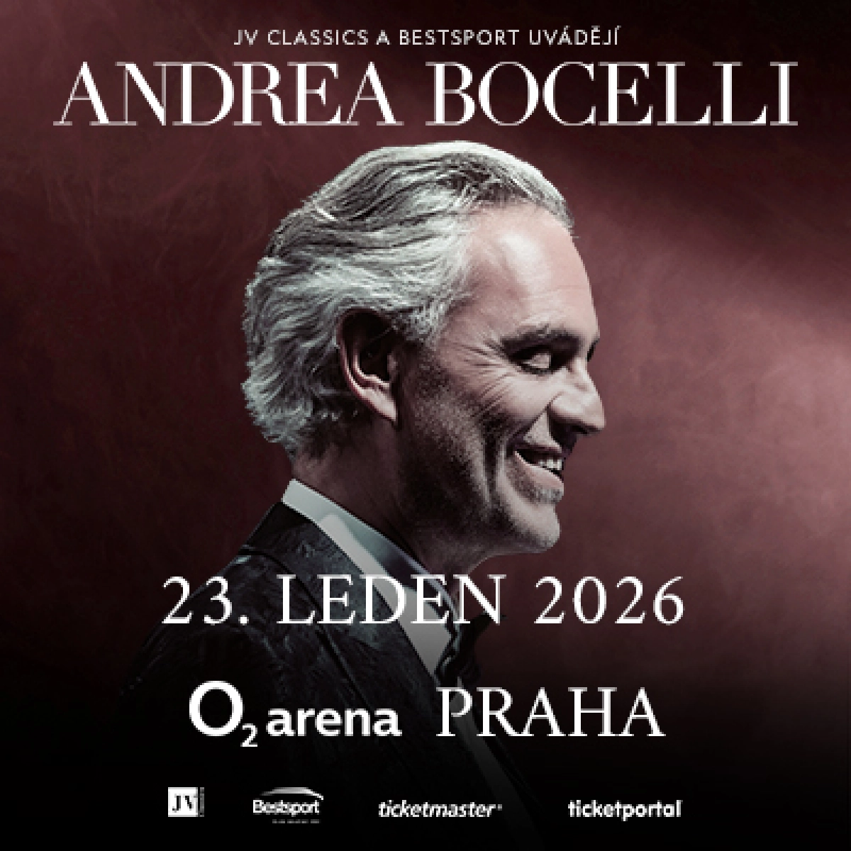 Andrea Bocelli en O2 Arena Praga Tickets