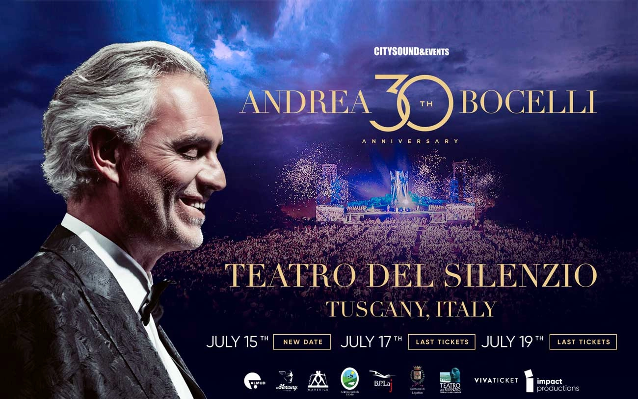 Andrea Bocelli al Teatro del Silenzio Tickets