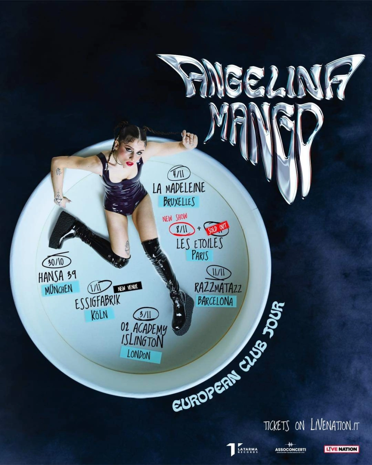 Angelina Mango en Essigfabrik Tickets