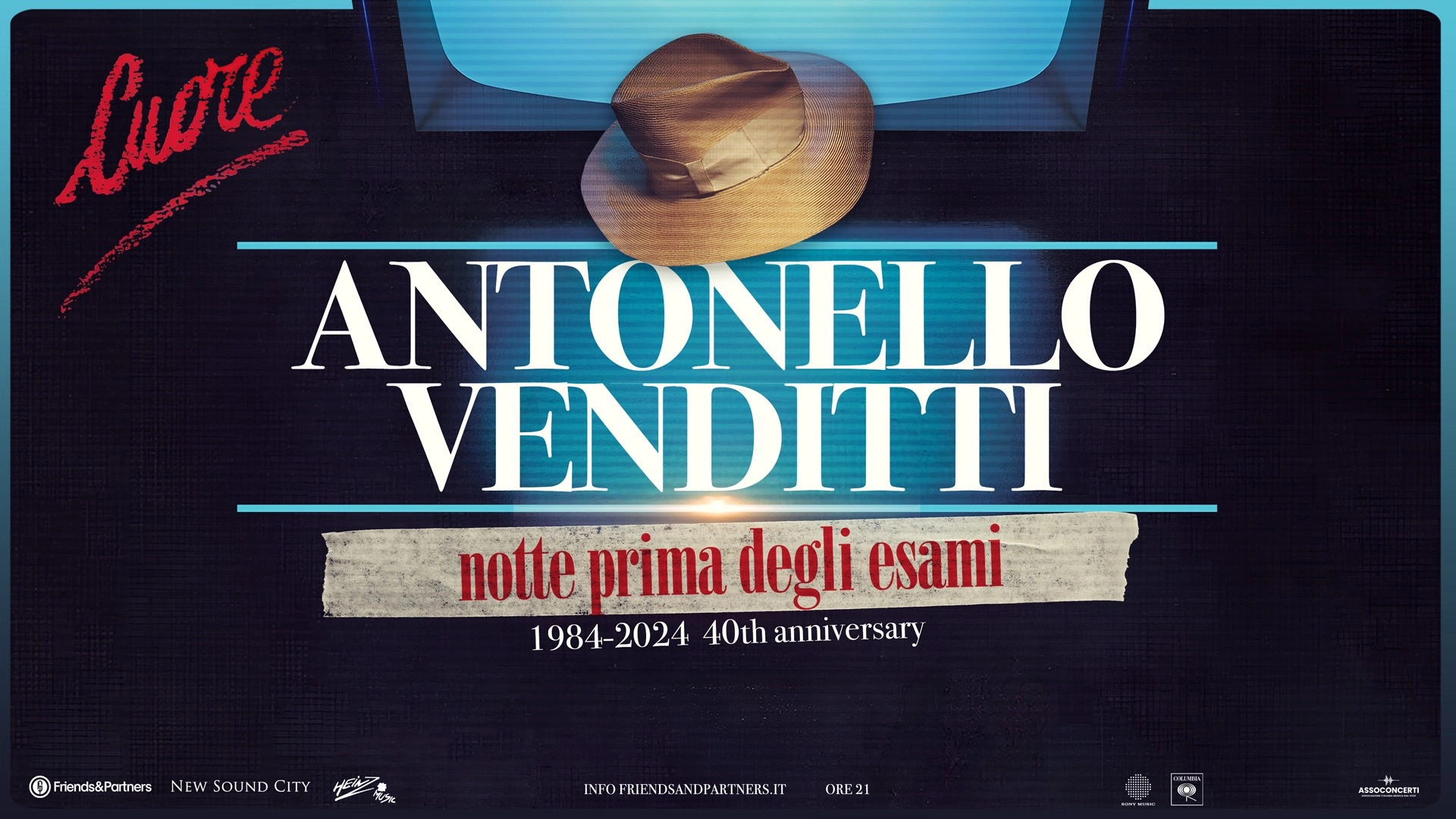 Antonello Venditti at Palazzo Dello Sport Roma Tickets