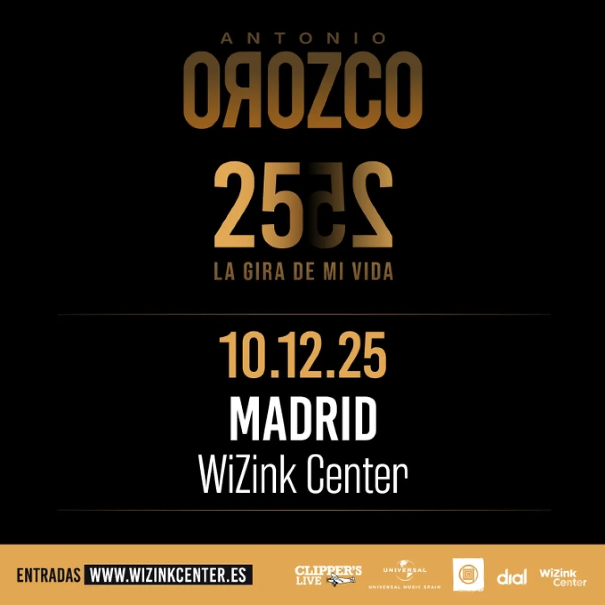 Antonio Orozco en Movistar Arena Madrid Tickets