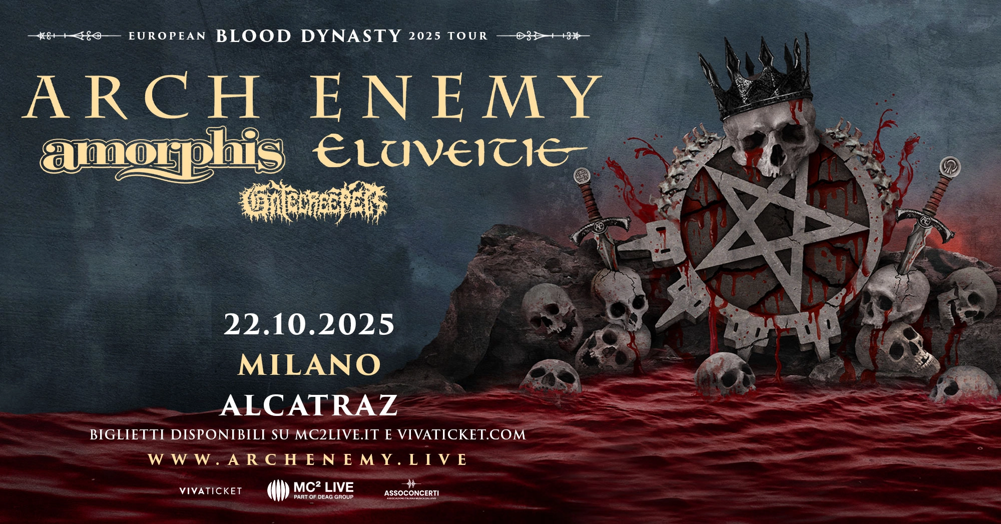 Arch Enemy al Alcatraz Milano Tickets