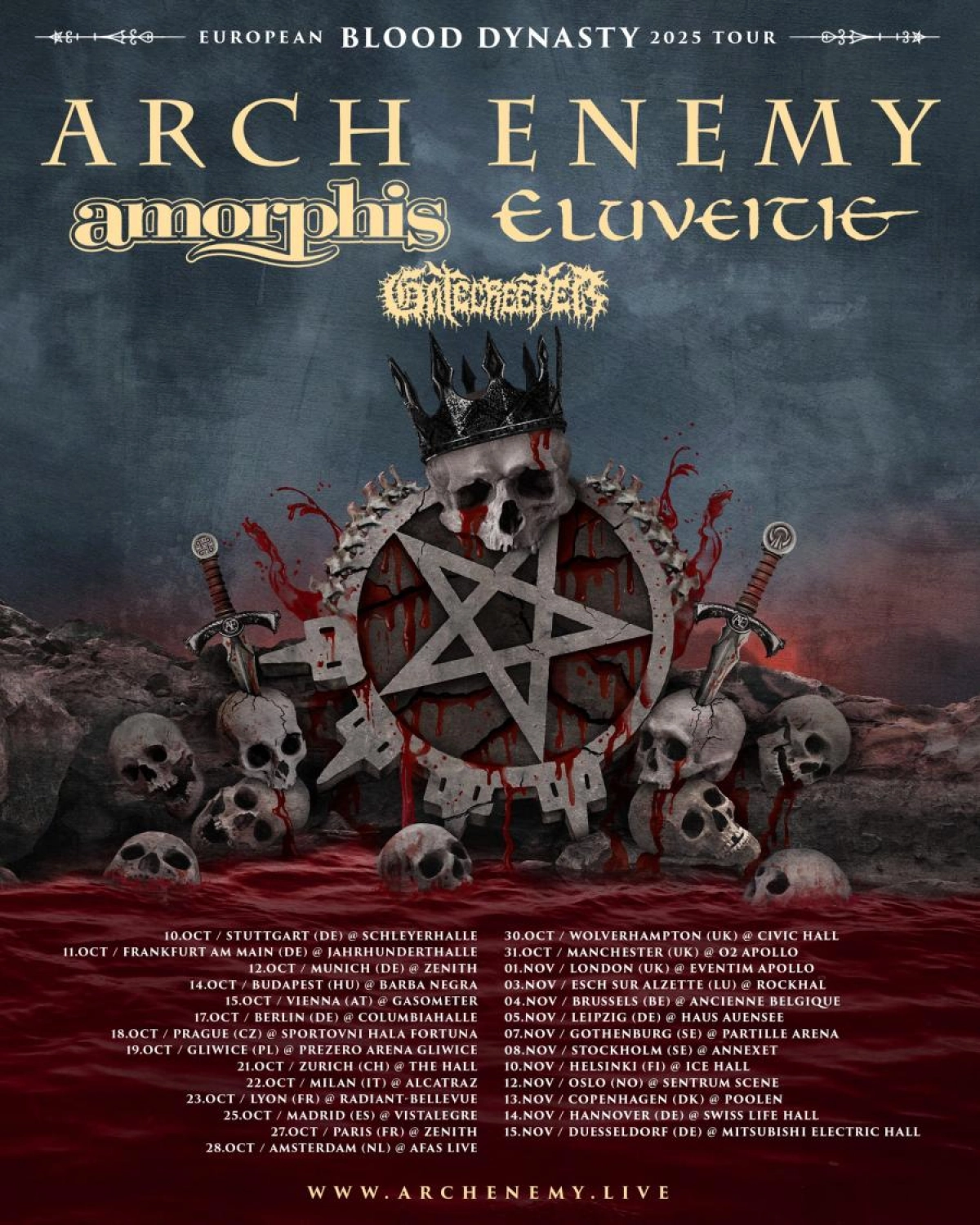 Arch Enemy en Ancienne Belgique Tickets