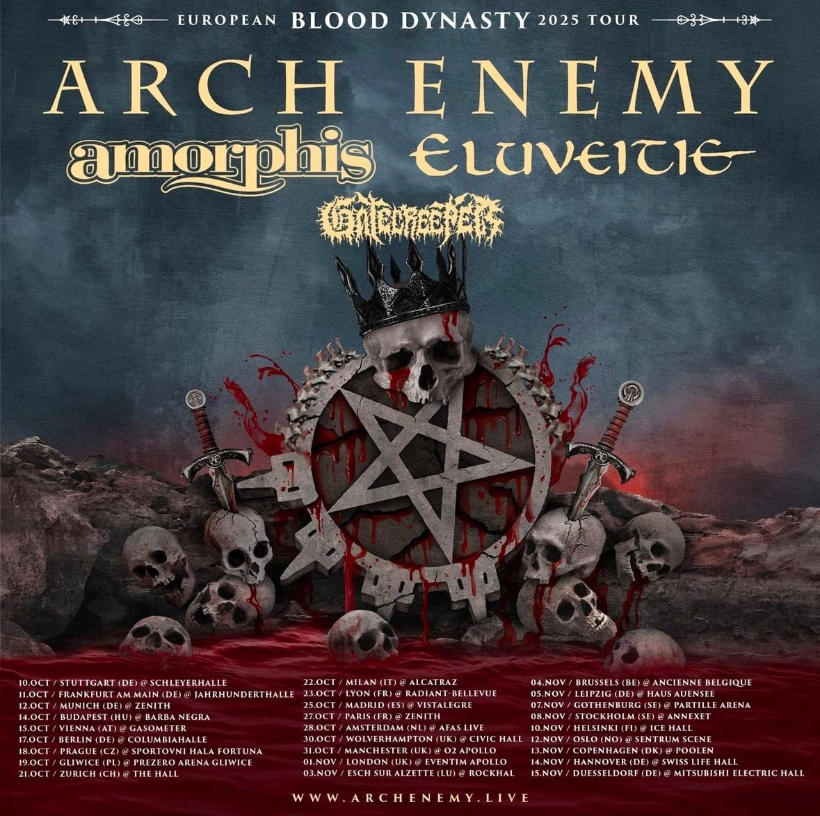 Arch Enemy en Gasometer Vienna Tickets