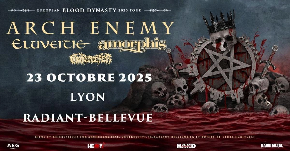 Billets Arch Enemy (Radiant Bellevue - Lyon)