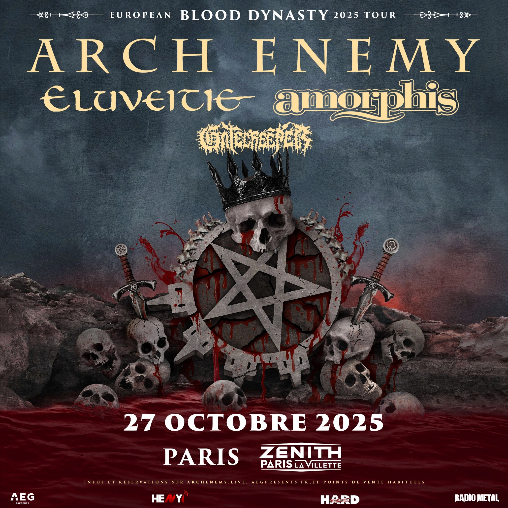 Billets Arch Enemy (Zenith Paris - Paris)