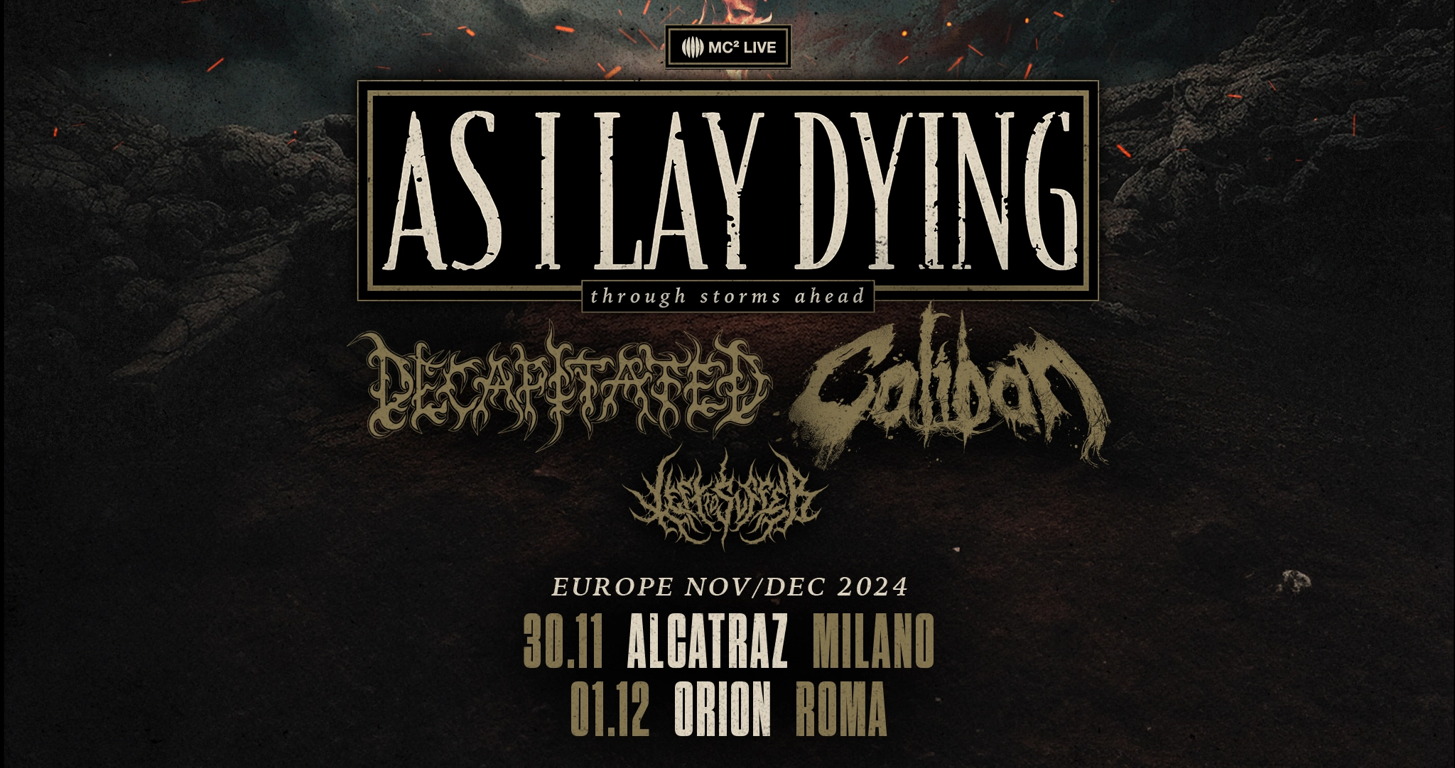 As I Lay Dying in der Alcatraz Mailand Tickets