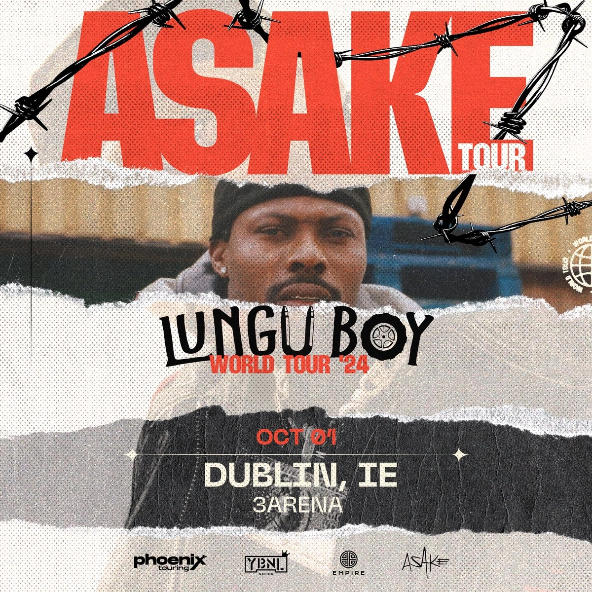 Asake at 3Arena Dublin Tickets