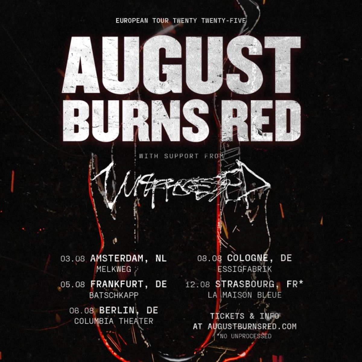 August Burns Red en La Maison Bleue Tickets