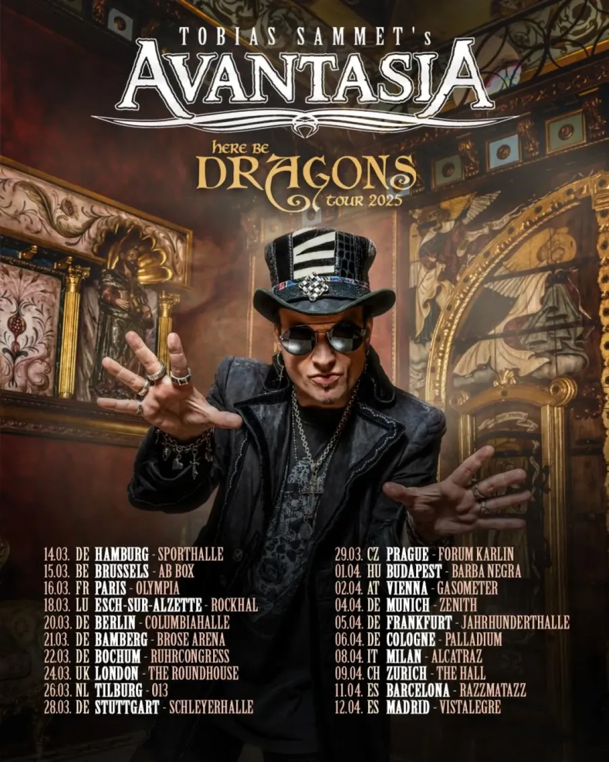 Avantasia al Ancienne Belgique Tickets