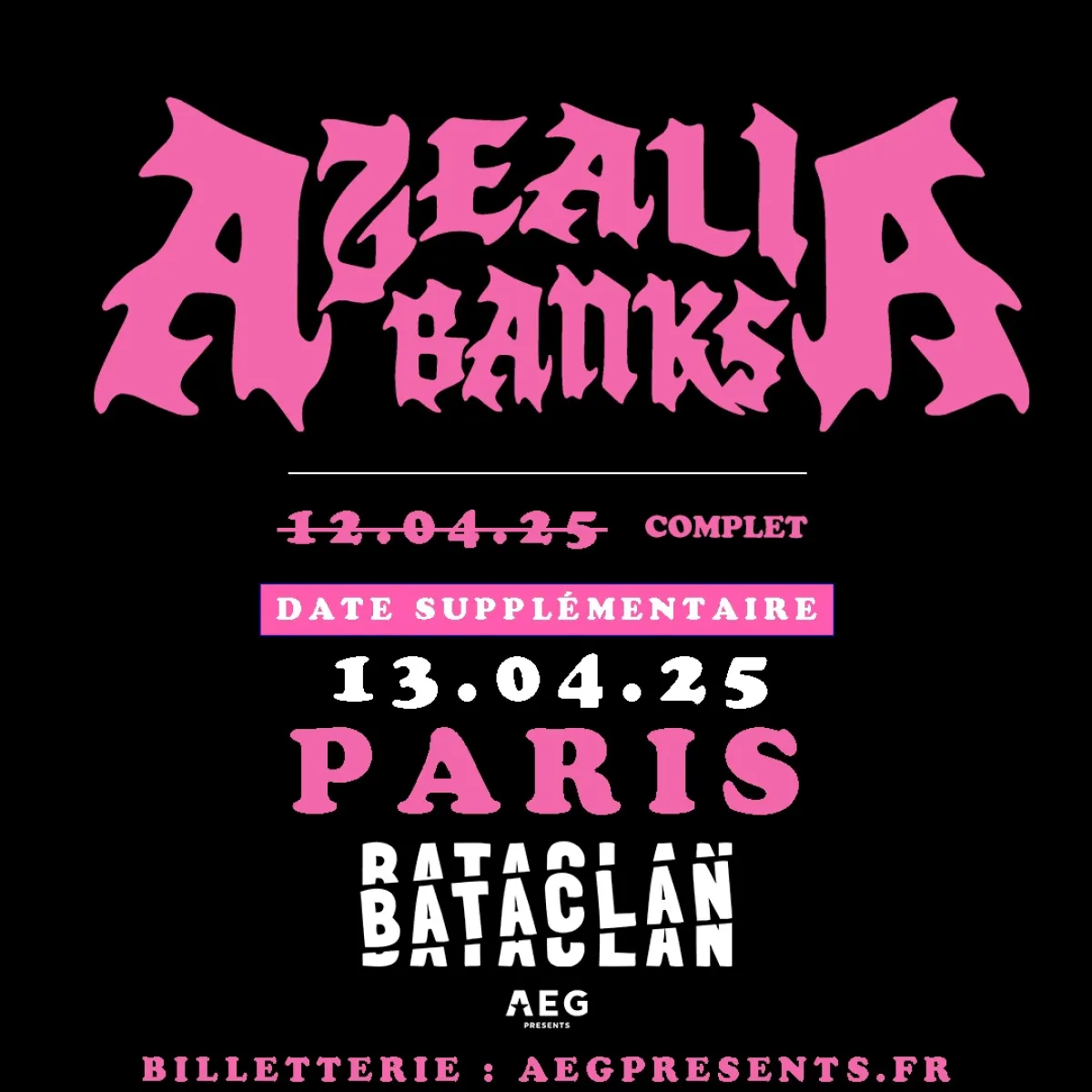 Azealia Banks en Bataclan Tickets