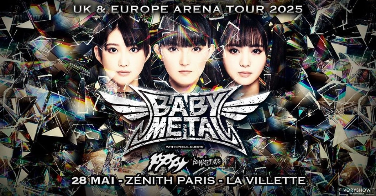 Babymetal at Zenith Paris Tickets