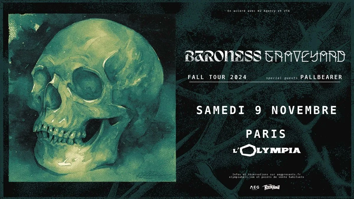 Baroness - Graveyard al Olympia Tickets