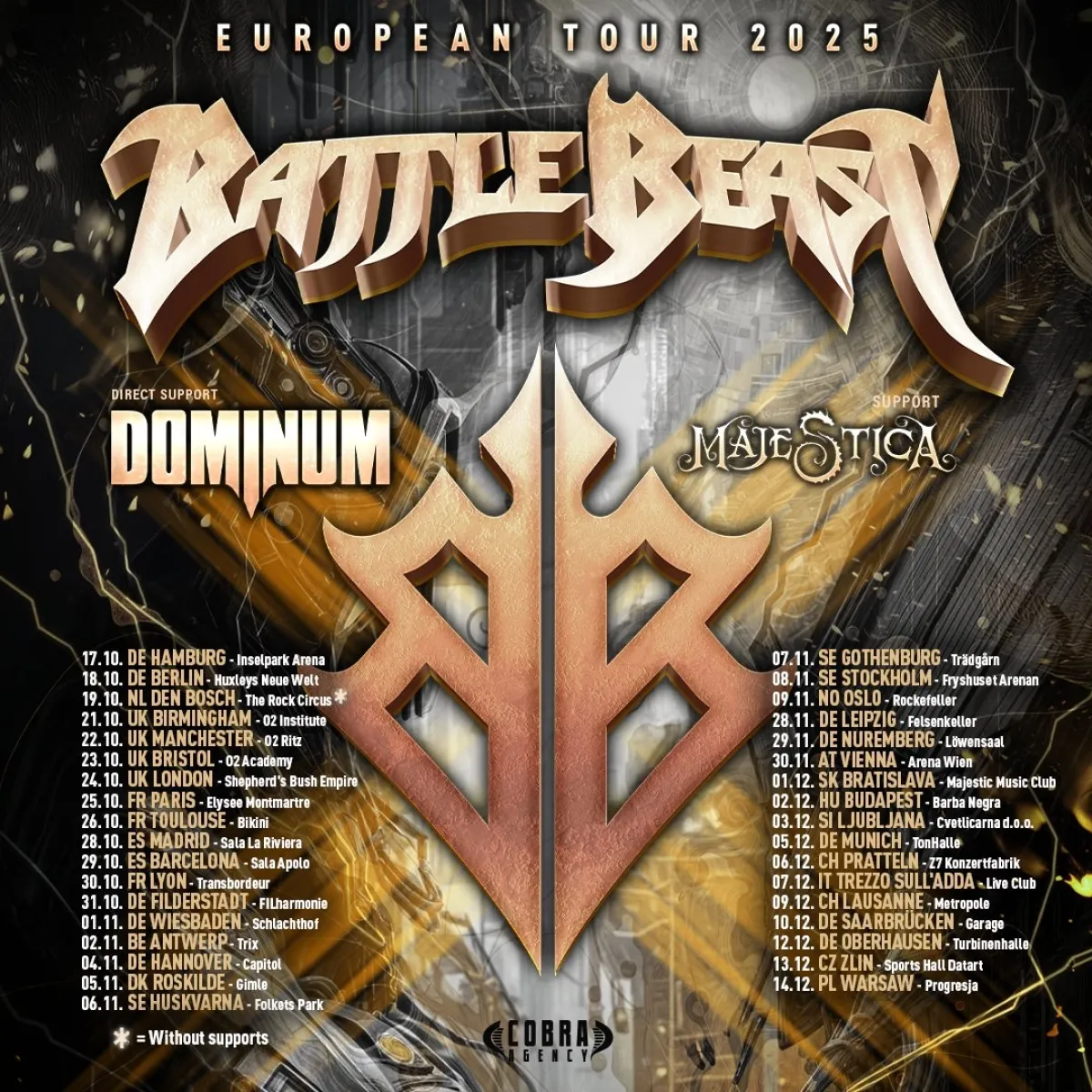 Battle Beast en Huxleys Neue Welt Tickets