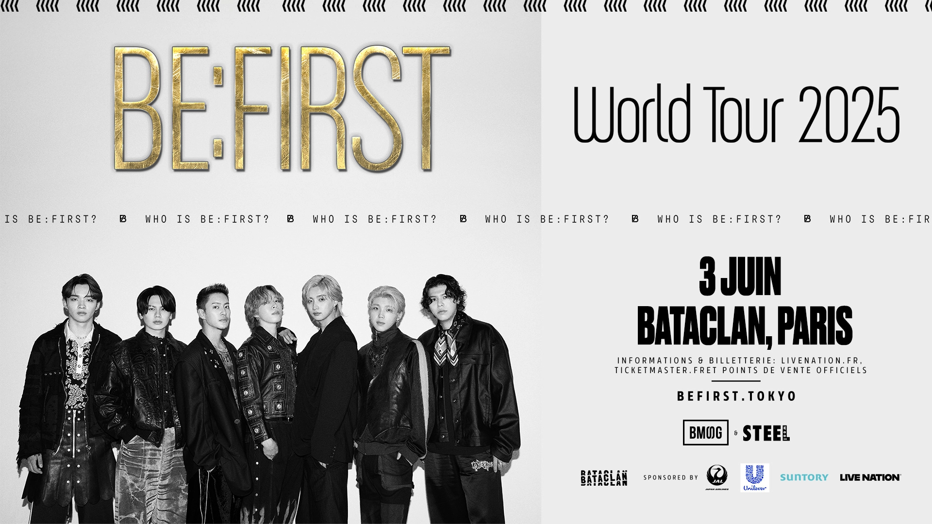 Billets Be:First (Bataclan - Paris)