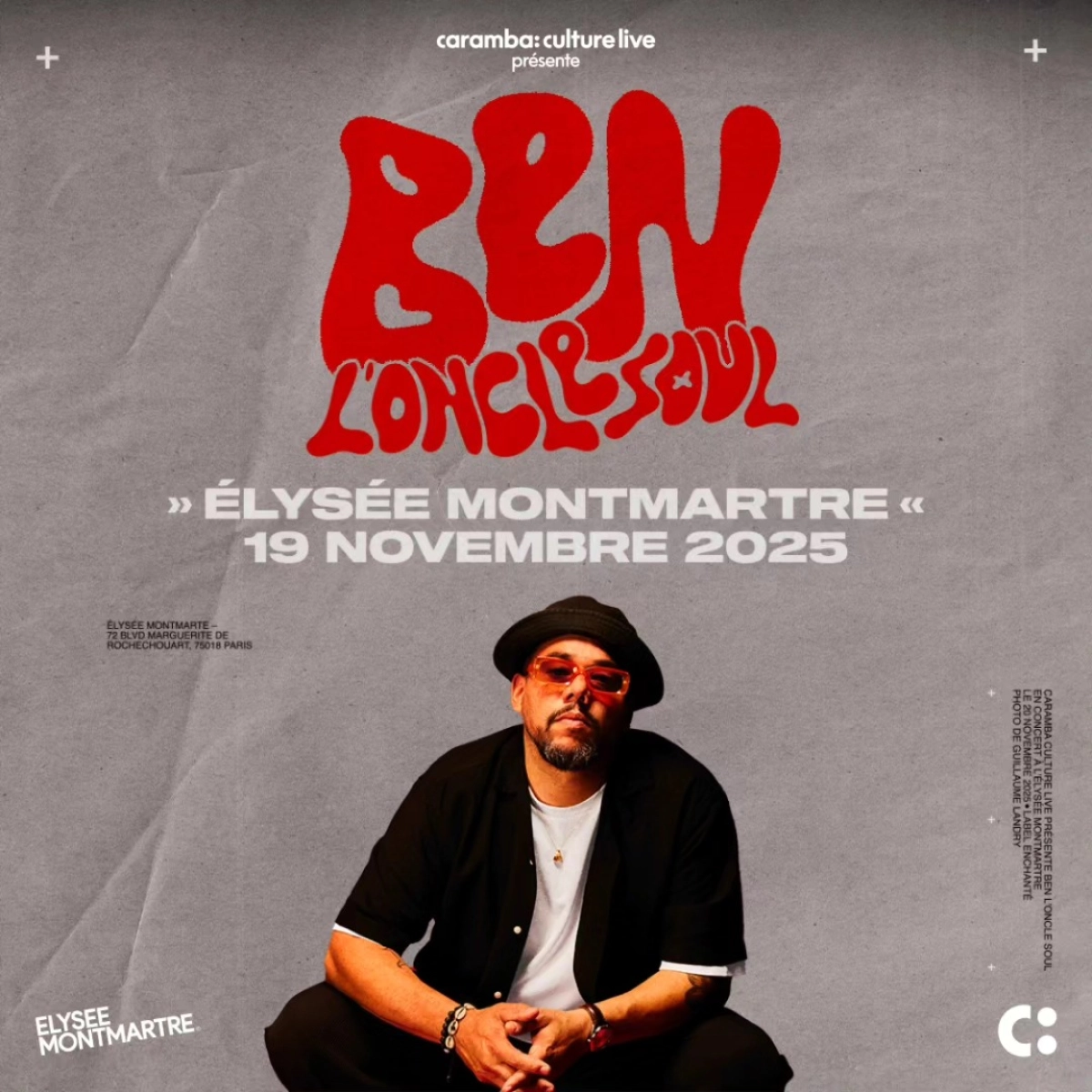 Ben l'Oncle Soul al Elysee Montmartre Tickets