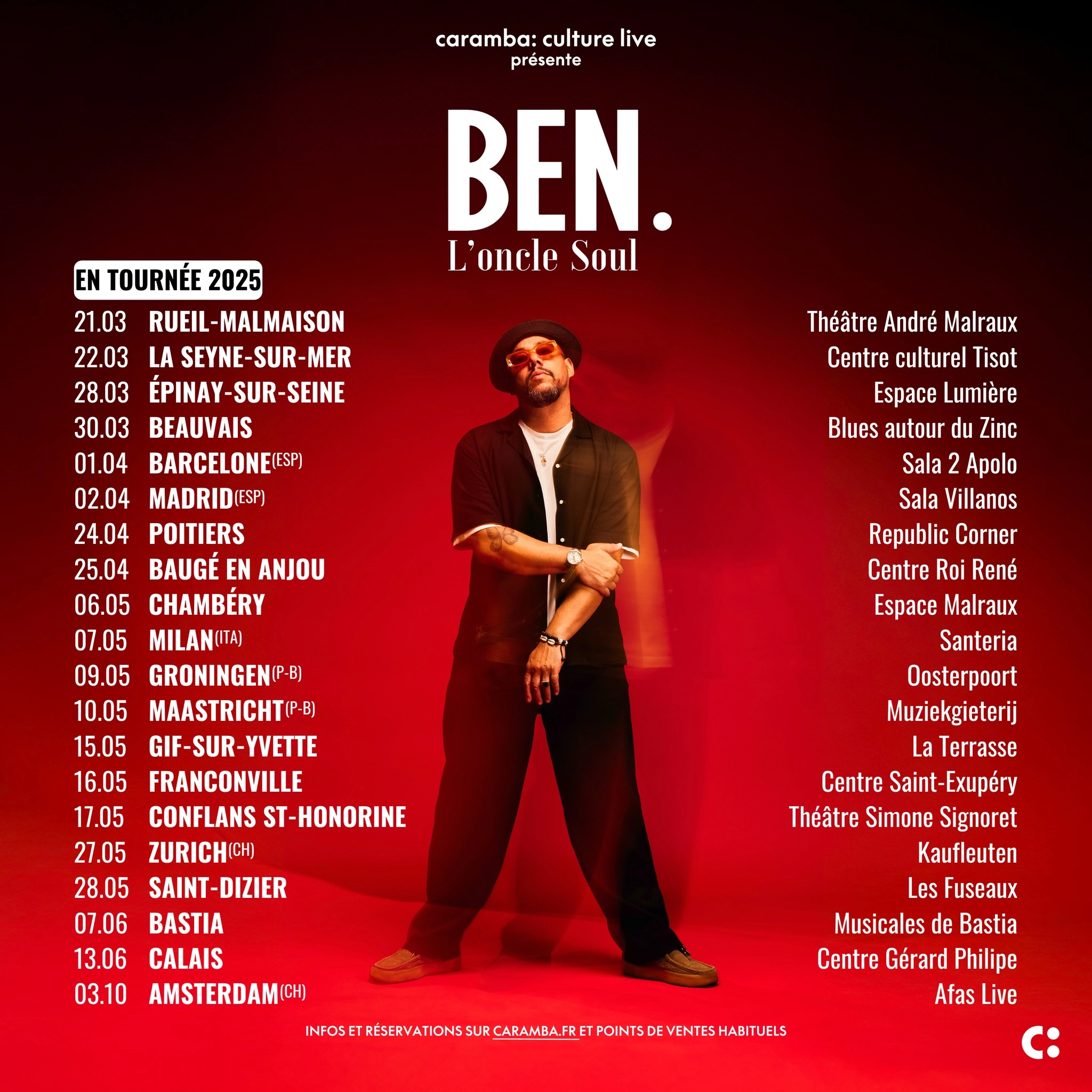 Ben l'Oncle Soul en Les Fuseaux Tickets