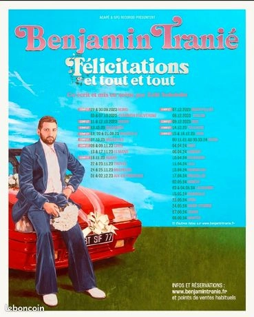 Benjamin Tranié al L'Embarcadère Boulogne sur Mer Tickets