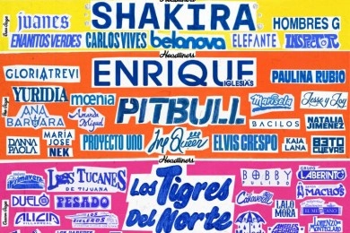 Besame Mucho Festival - Shakira - Enrique Iglesia - Los Tigres Del Norte - More! at Dodger Stadium Tickets