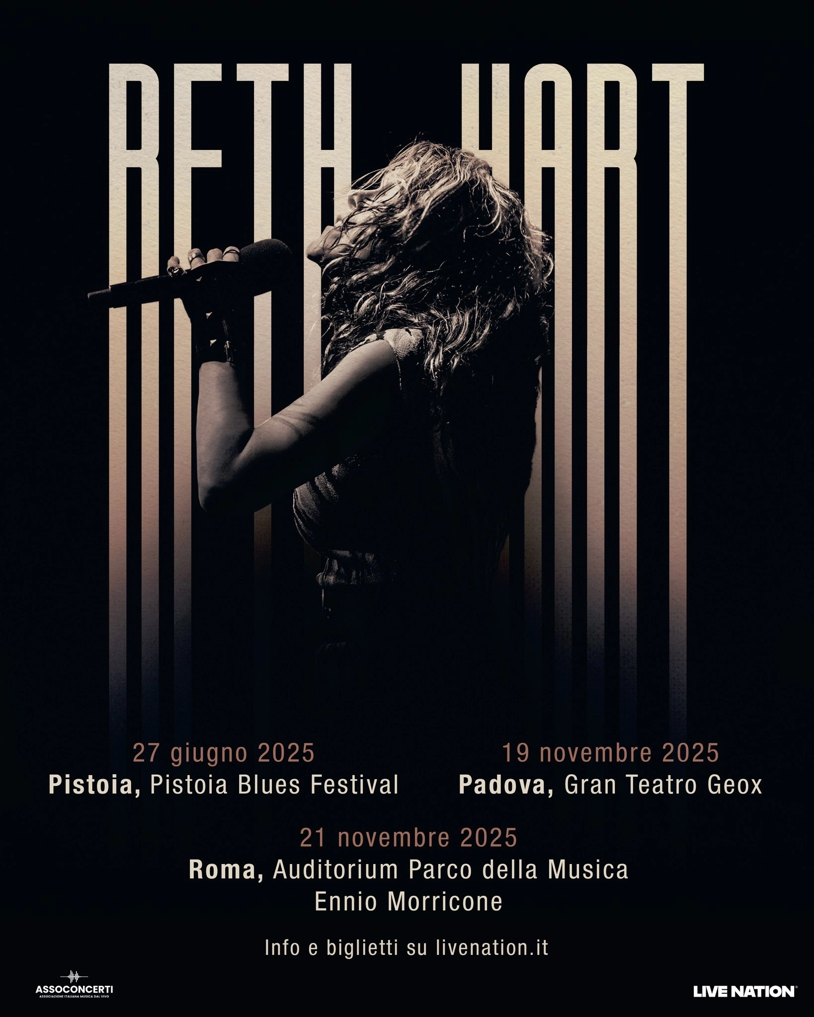 Billets Beth Hart (Cavea Auditorium Parco della Musica - Rome)