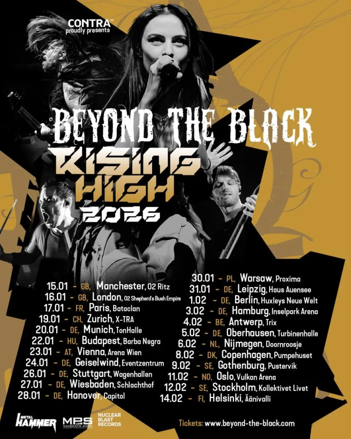 Beyond The Black al Edel Optics Arena Tickets