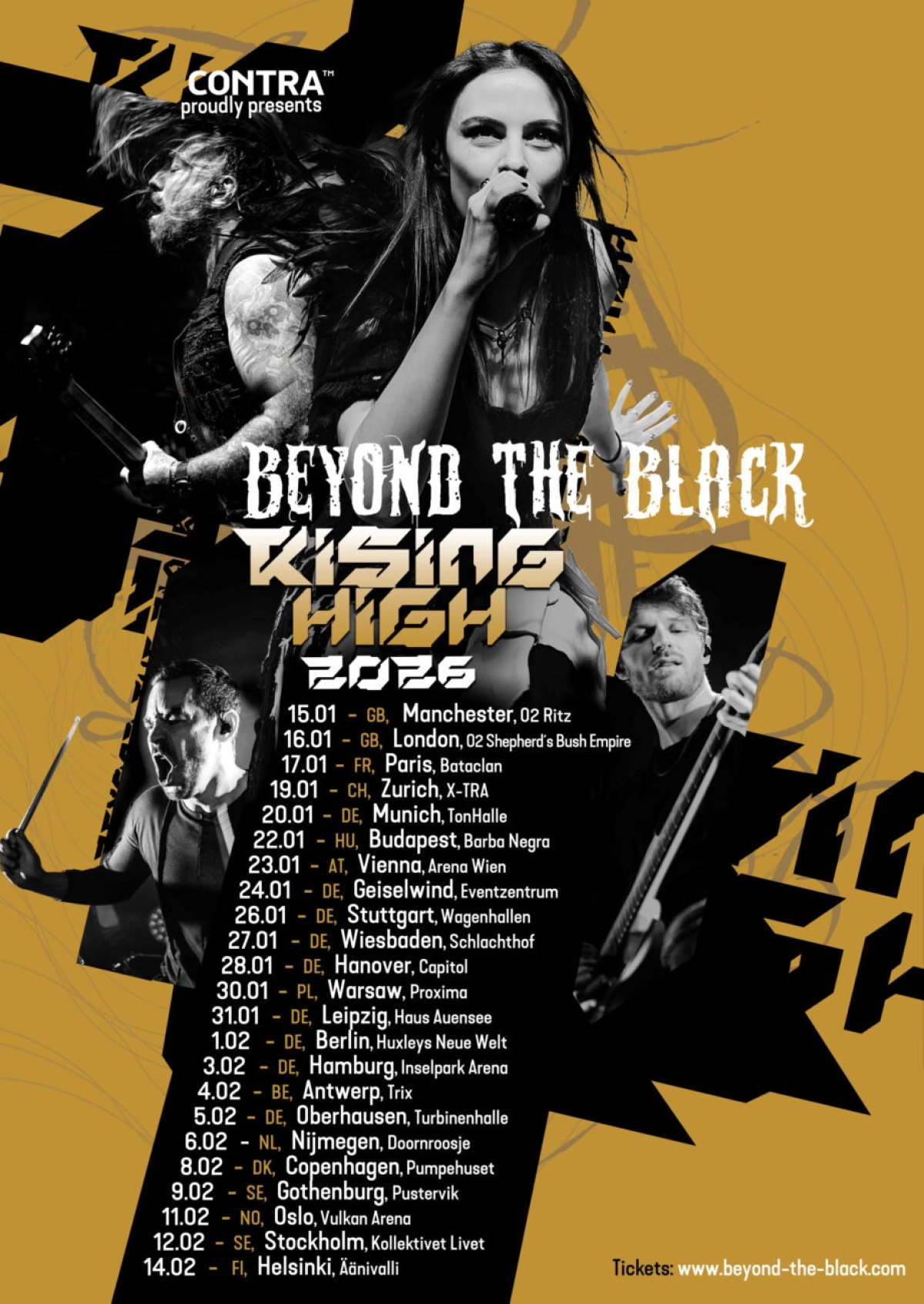 Beyond The Black in der O2 Ritz Manchester Tickets