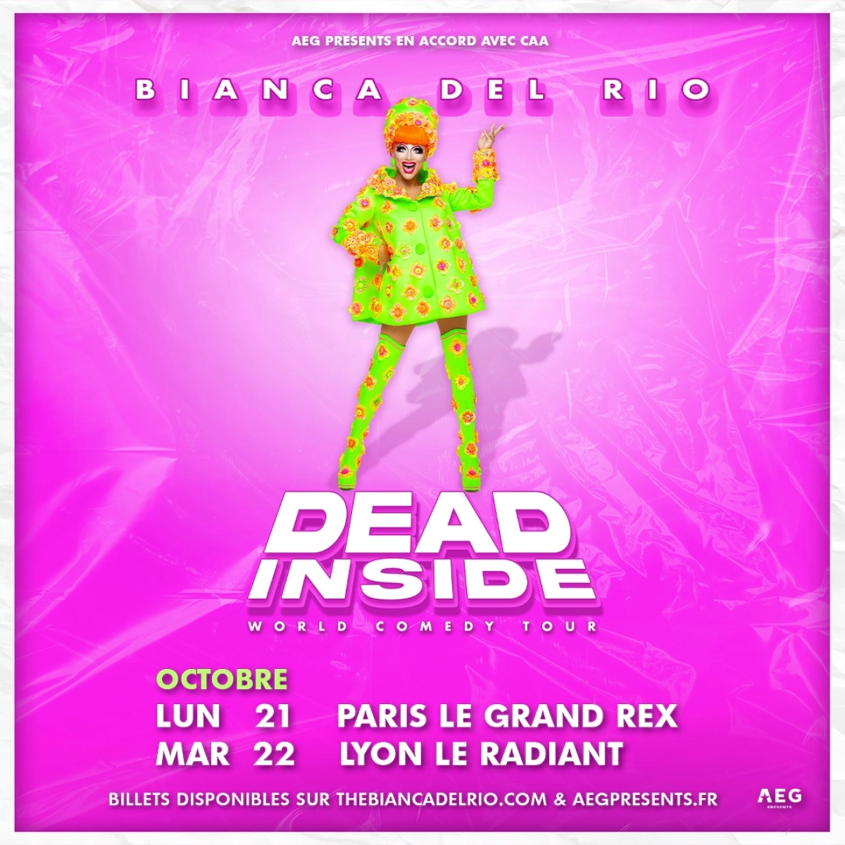 Billets Bianca Del Rio (Le Grand Rex - Paris)