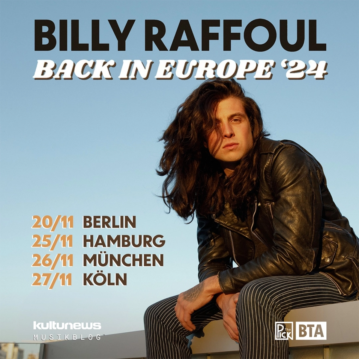 Billy Raffoul in der Kesselhaus Kulturbrauerei Tickets